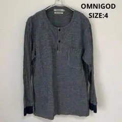 OMNIGOD リネン混プルオーバーシャツ SIZE:4