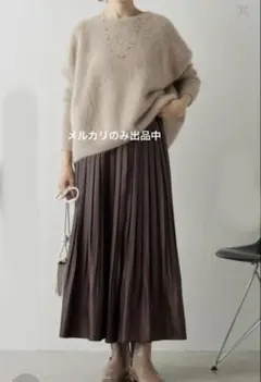 コラージュガリャルダガランテ サテンプリーツスカートブラウン