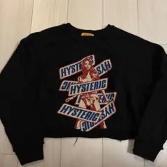 HYSTERIC グラフィッククロップドスウェット