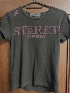 最終値下げ☆ XFRM 半袖Tシャツ ブラック ピンクラインストーンのサムネイル
