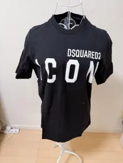 DSQUARED2 ブラック ICON Tシャツ