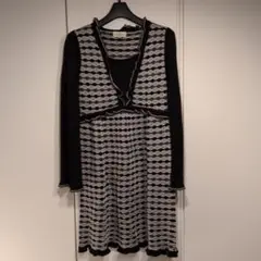 TRUSSARDI 波模様 ワンピース 38