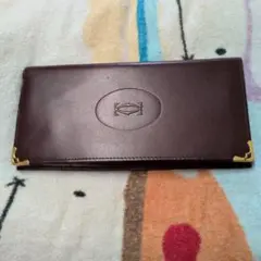 Cartier マストライン 長財布 ボルドー