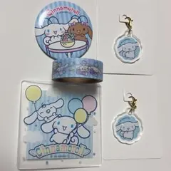 サンリオ シナモロール シナモン アクリルチャーム コースター 缶バッジ マステ