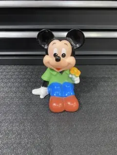 【昭和レトロ】三菱銀行 ミッキーマウス 貯金箱 ソフビ 企業ノベルティ 当時物のサムネイル