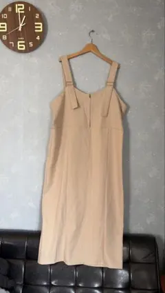 4Lサイズ サロペット ベージュ ゆったり