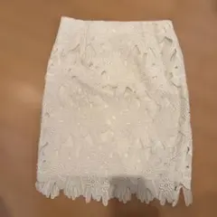 GU レース タイトスカート ホワイトのサムネイル
