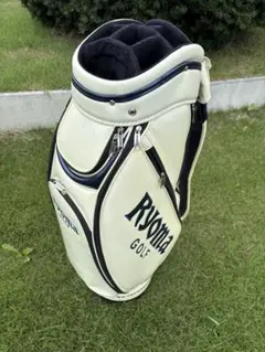 Ryoma GOLF キャディバッグ ホワイト ネイビー