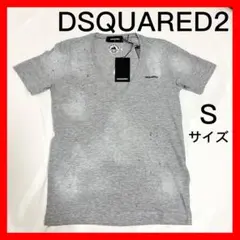 新品❤️DSQUARED2ディースクエアード/VネックTシャツダメージ加工S