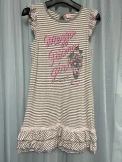 mezzo piano ストライプ柄ワンピース