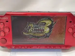 【通電確認済】 PSP3000 本体 SONY ゲーム機 レッド赤