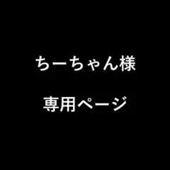 ちーちゃん様　専用ページ