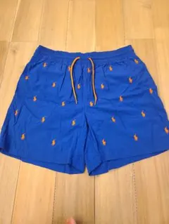 POLO RALPH LAUREN 総柄刺繍　スイムショーツ　S