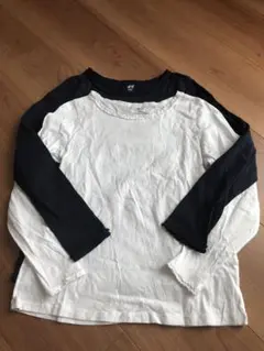 週末限定価格❣️H&M長袖カットソー2枚組8/10Y134/140