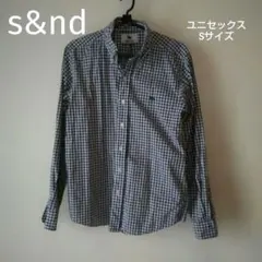 ♡s&nd♡ユニセックスチェックシャツSサイズのサムネイル