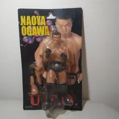 新品 小川直也 フィギュア NWA世界ヘビー級ベルト・飛行機腕付き