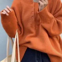 Girly Doll ヘンリーネックニットのサムネイル