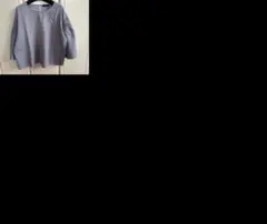 灰色 五分袖 針織衫