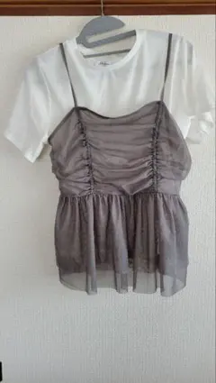 チュールキャミ Tシャツ セット