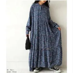 アンティカ patterntorso ペイズリー柄 ティアードワンピース