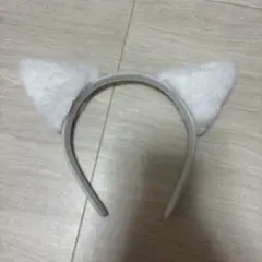 猫耳デザイン ヘアバンド ホワイト