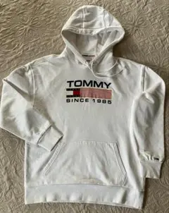TOMMY JEANS ホワイト パーカー S