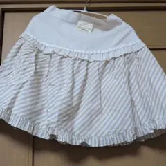 ミルク　エプロン風ストライプ柄ミニスカートのサムネイル