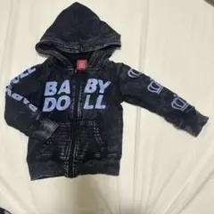 BABY DOLL フード付きパーカー ブラック