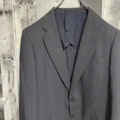 BURBERRY　バーバリー　テーラードジャケット　チェック柄　背抜き　Mのサムネイル