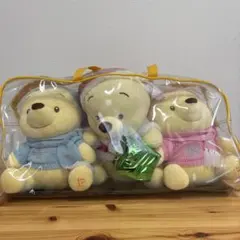 325 ディズニークリスマス　ぬいぐるみ　くまのプーさん　3個セット