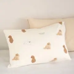 ジェラートピケ スリープ DOG柄プリントピローケース