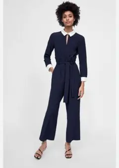 ZARA コントラストカラー オールインワン S