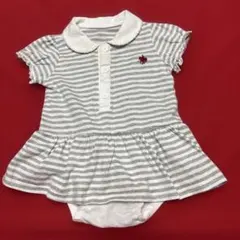 ポロ POLO ワンピース ロンパース 半袖 ボーダー 60-70