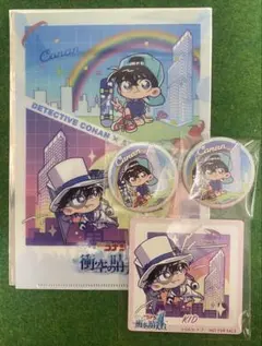名探偵コナン あべのハルカスコラボ 江戸川コナン 怪盗キッド 缶バッジ他