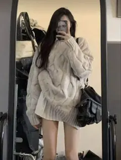 SHEIN / ケーブルニットセーター