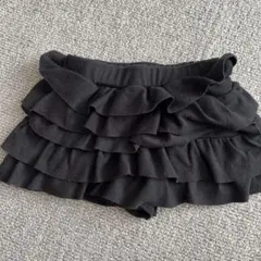 ブラック フリルスカート 90