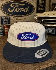 ラーメン様専用◾️キャップ◾️ホワイト×ネイビーストライプ◾️FORD◾️山田レンのサムネイル