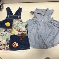 babyGapワンピース、オーバーオールワンピース