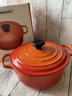 LE CREUSET ル クールーゼ ココットロンド 22cm 保証書付き - メルカリ