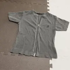 GORGE フロントジップ リブTシャツ グレー Fサイズのサムネイル