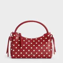 Charles&Keith ドット　赤　レッド　バッグ