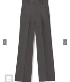 センタープレスストレートパンツ[gm287] S チャコール　GRL