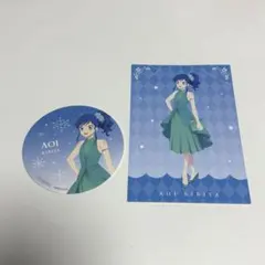 アイカツ！× and GALLERY 霧矢あおい 特典　コースターポストカード