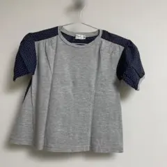 Tappet ドット柄切替 Tシャツ 120cmのサムネイル