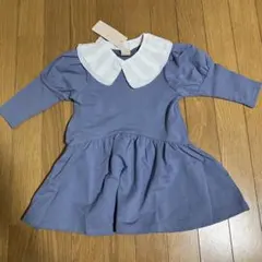 新品♡【プティマイン】ワンピース 90cm ブルー