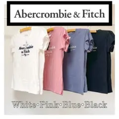 Abercrombie &Fitch アバクロ Short 半袖裾　ロゴTシャツ