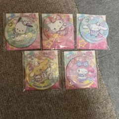 セブンイレブン　サンリオキャラクターズ　オリジナル缶ミラー全5種セット。