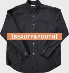 【BEAUTY&YOUTH】長袖シャツ ウール50%ポリエステル50% XL