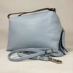 ジャンニキャリーニ アリファ M ブルー　2way ショルダーバッグ 斜め掛け