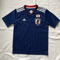 美品 adidas 日本代表 サッカーTシャツ ネイビー J150のサムネイル